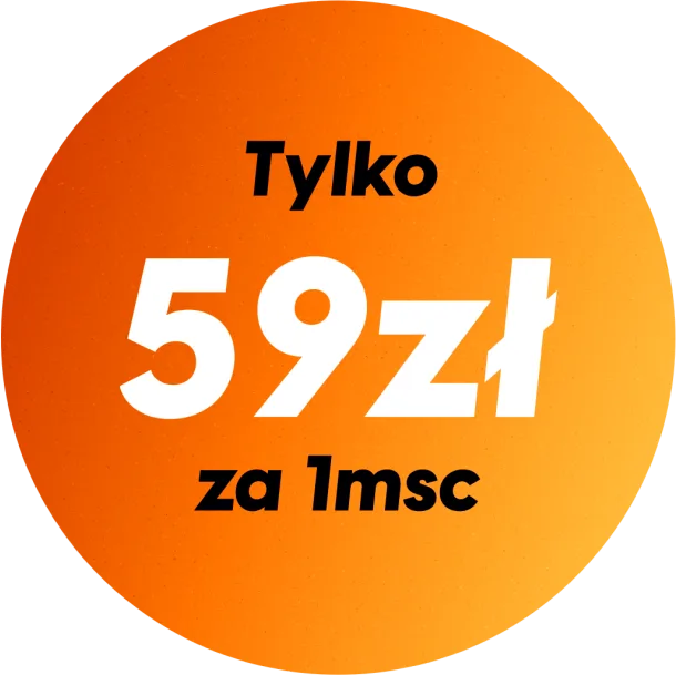 Znaczek promocji: tylko 59 zł za 1 miesiąc